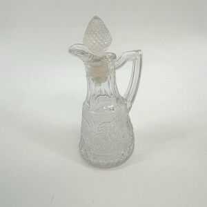 Duncan & Miller Crystal Sandwich 5 3/4" Oil Bottle‎ with Stopper